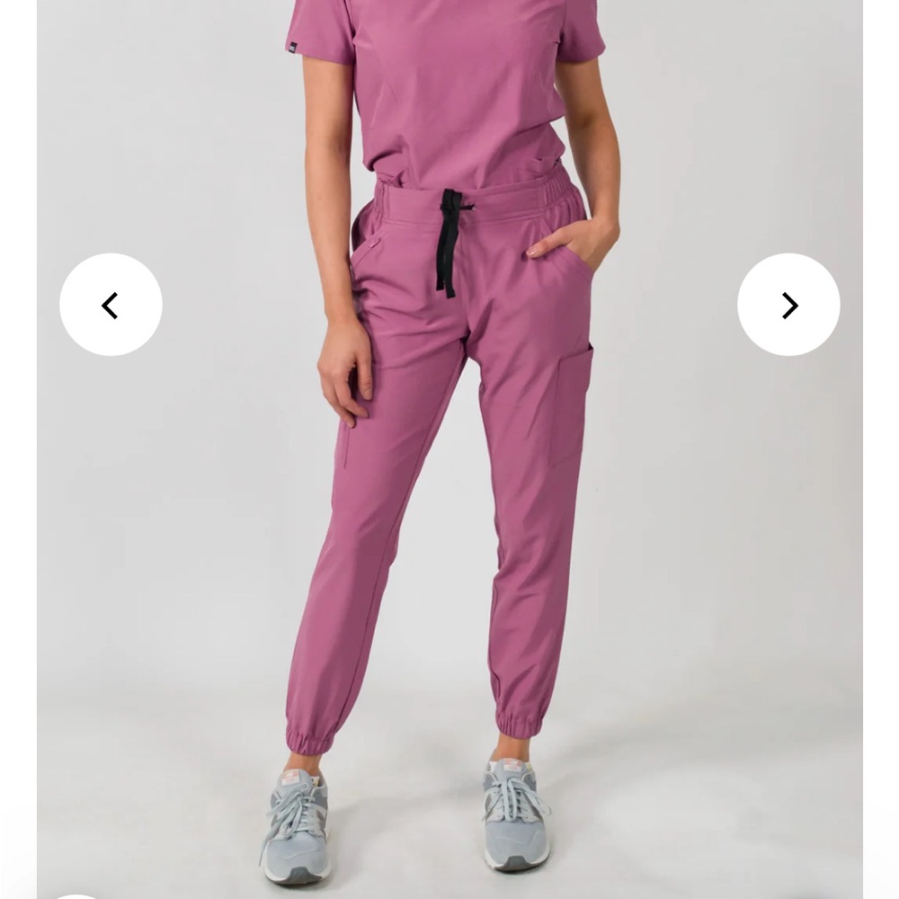 Medgear Olivia gathered jogger pant in violet rose